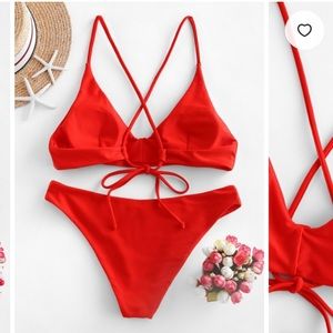 Red bikini